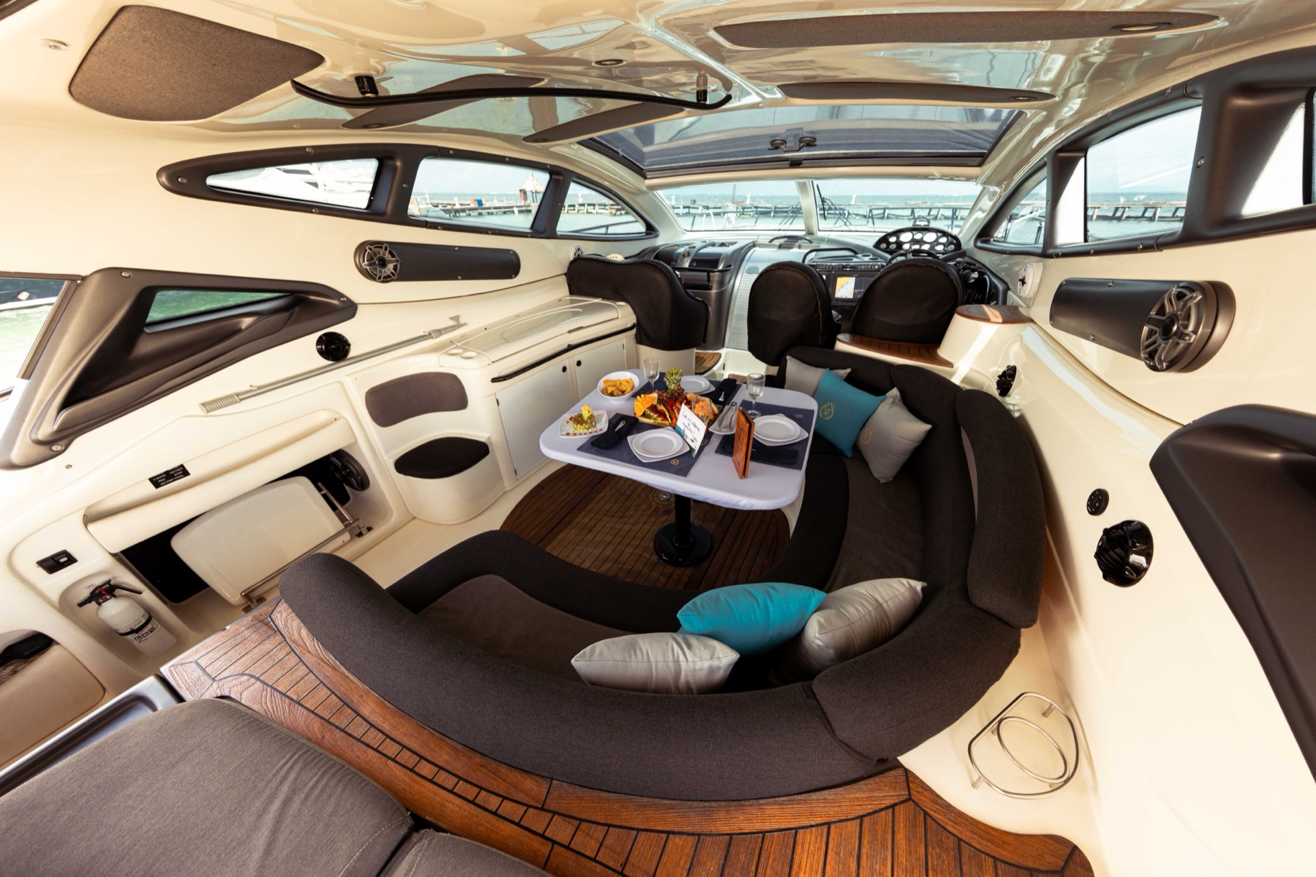Onboard the 50' Cranchi Mediterranee